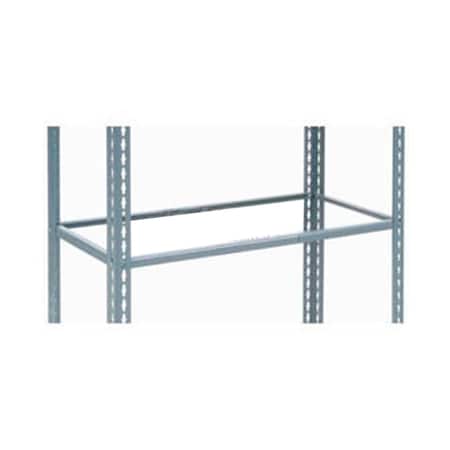 Global Industrial Additional Shelf, Single Rivet, No Deck, 48inW x 24inD, Gray 254458